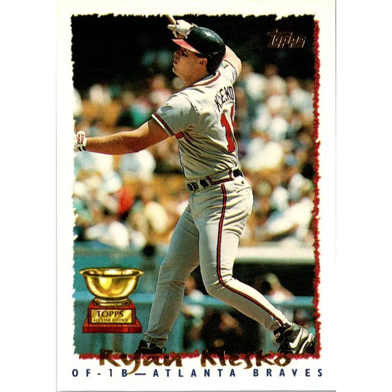 1995 Topps CyberStats Season in Review Ryan Klesko #6
