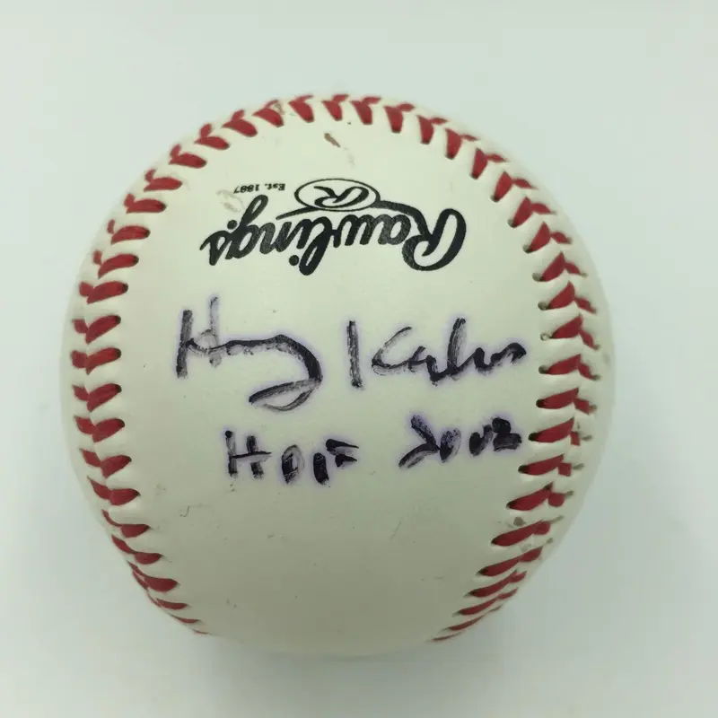 Harry Kalas HOF 2002 & Ryan Howard Phillies Signed Major League Baseball PSA DNA