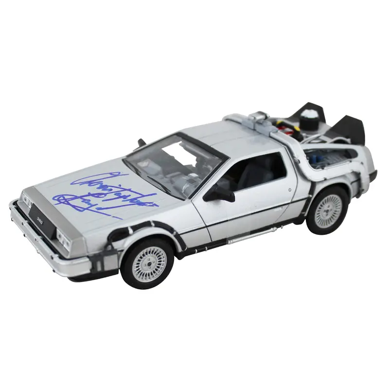 Christopher Lloyd Back To The Future Part 2 Signed Die Cast DeLorean JSA 2