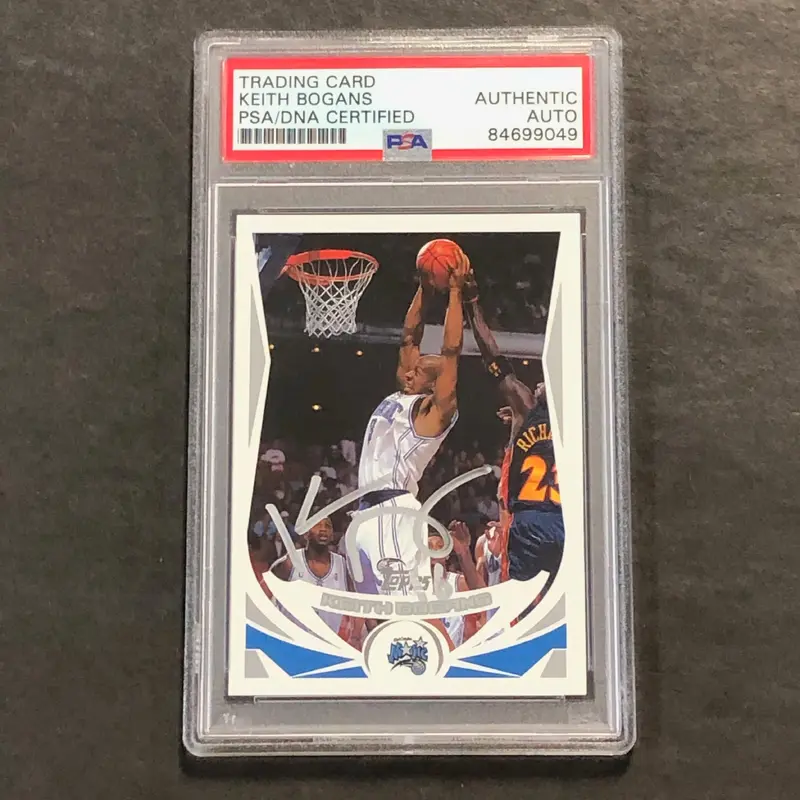 2004-05 Topps #129 Keith Bogans Signed Card AUTO PSA/DNA Slabbed Magic