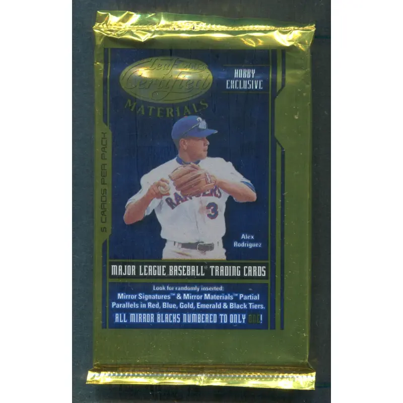 2003 Leaf Certified Baseball Unopened Pack (Hobby) (5)