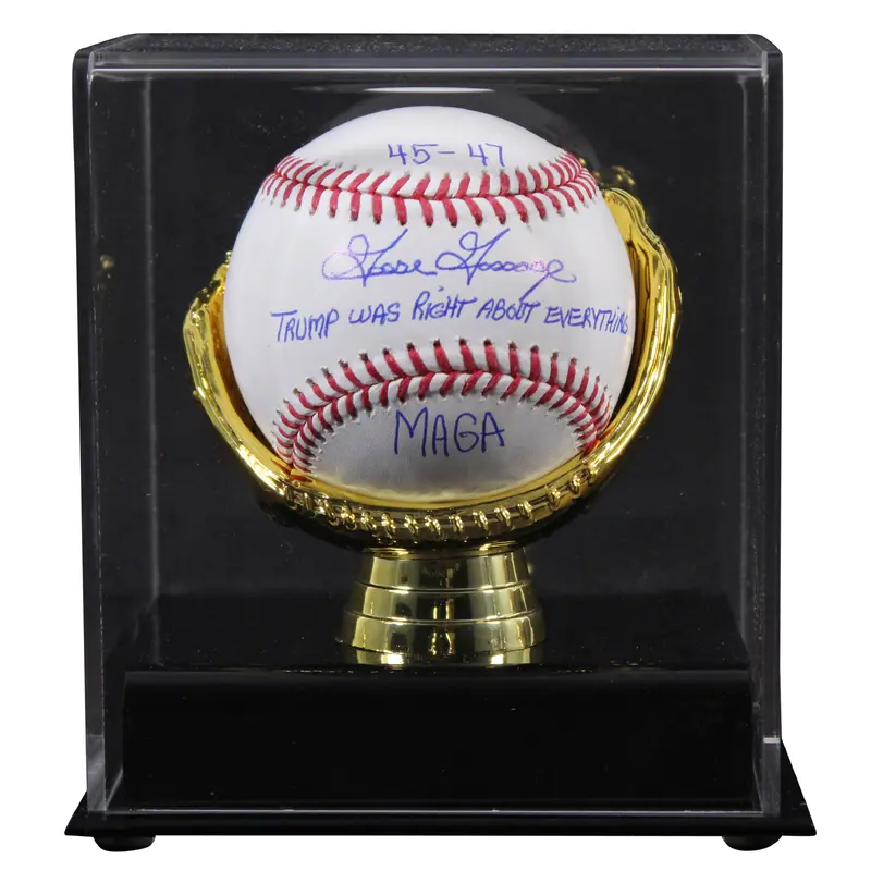 Yankees Goose Gossage "MAGA 3x Insc" Signed Baseball W/ Case BAS Witnessed