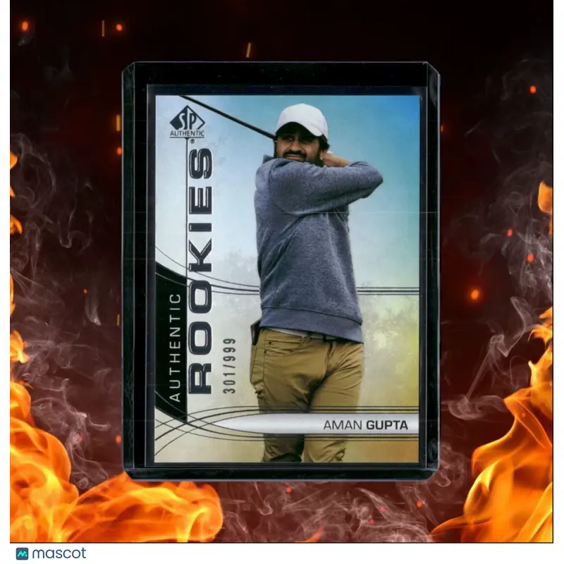 2024 Upper Deck Portfolio Aman Gupta SP Authentic (E) Rookie 301/999 #ARS-AG