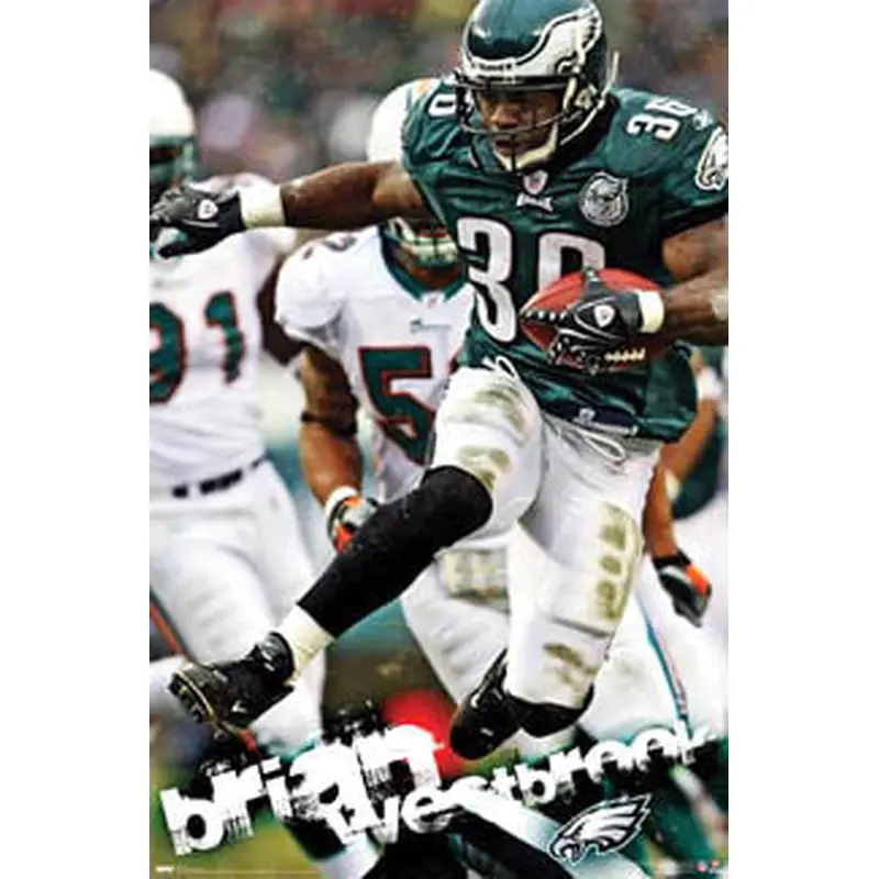 Brian Westbrook "Action" Philadelphia Eagles NFL Poster - Costacos 2008