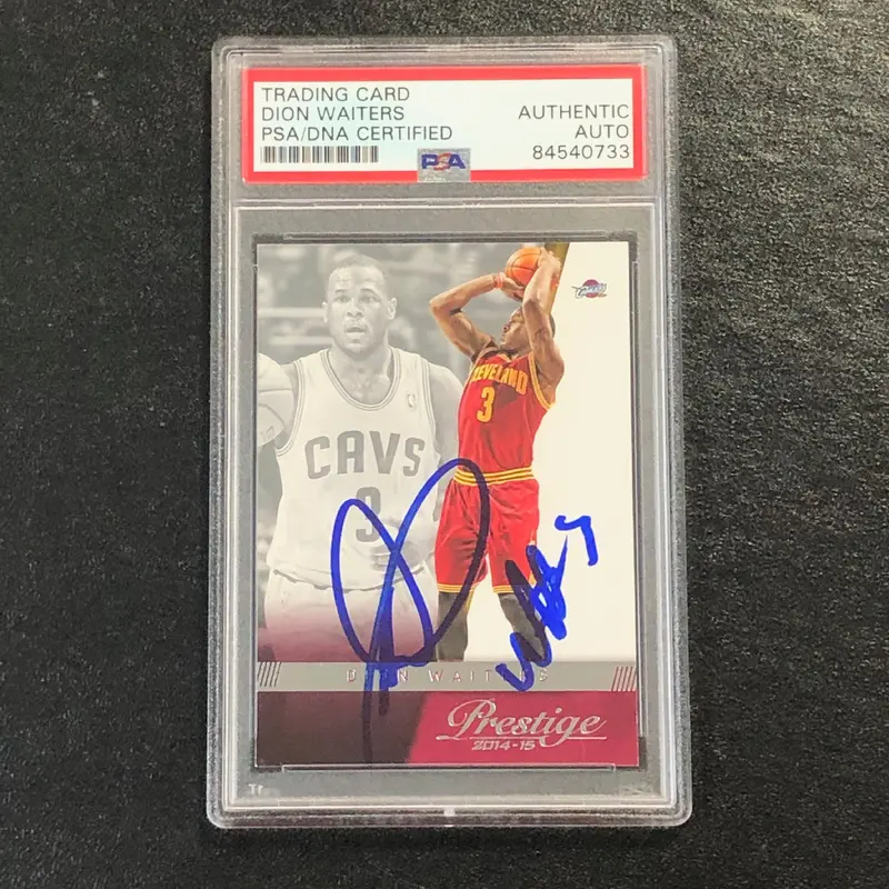 2014-15 Panini Prestige #118 Dion Waiters Signed Card AUTO PSA Slabbed Cavaliers