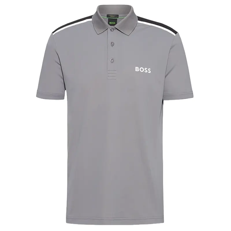 HUGO BOSS GRAY SHIRT POLO PADDYTECH 50506150036
