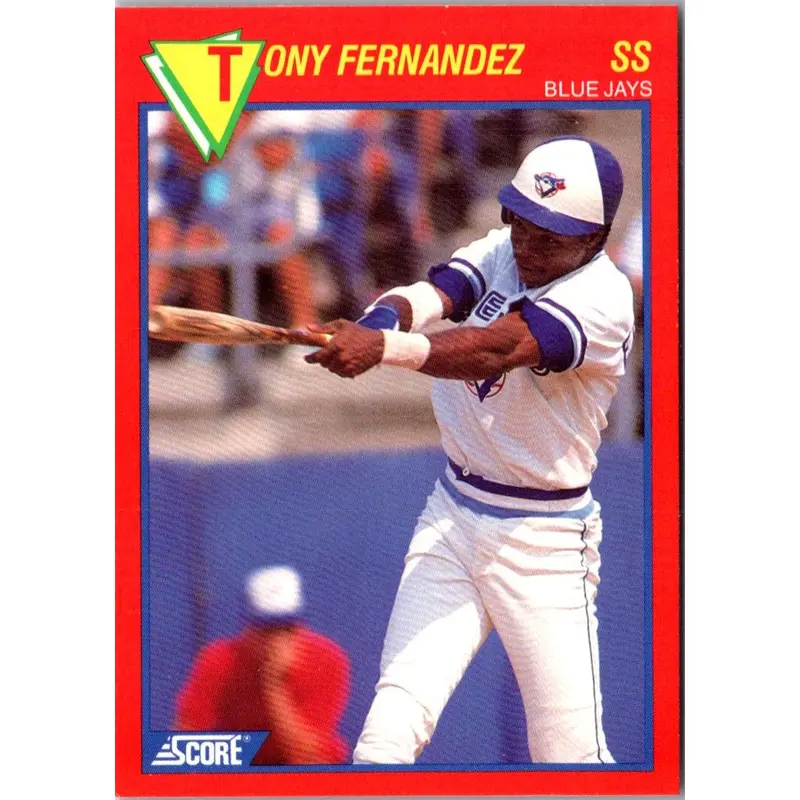 1989 Score Baseball's 100 Hottest Players Tony Fernandez #53