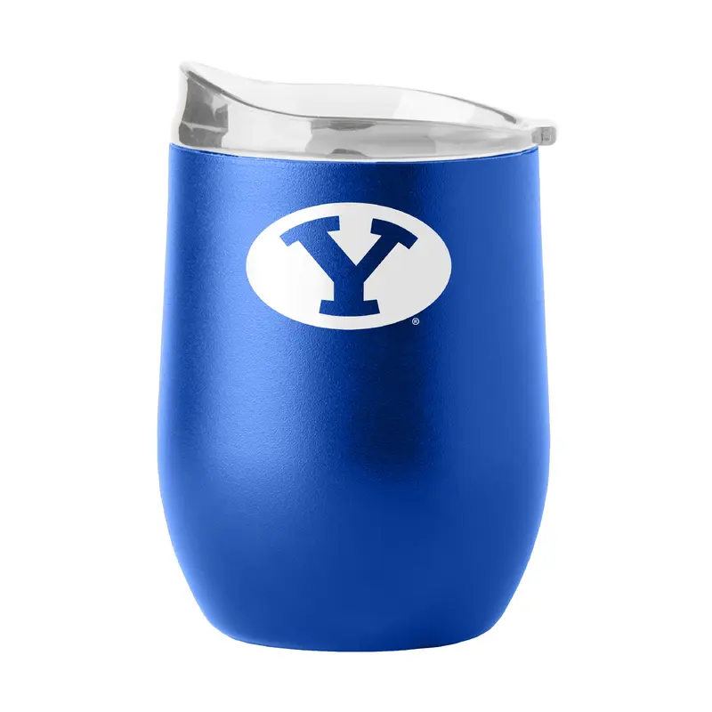 BYU 16oz Flipside Powder Coat Curved Bev