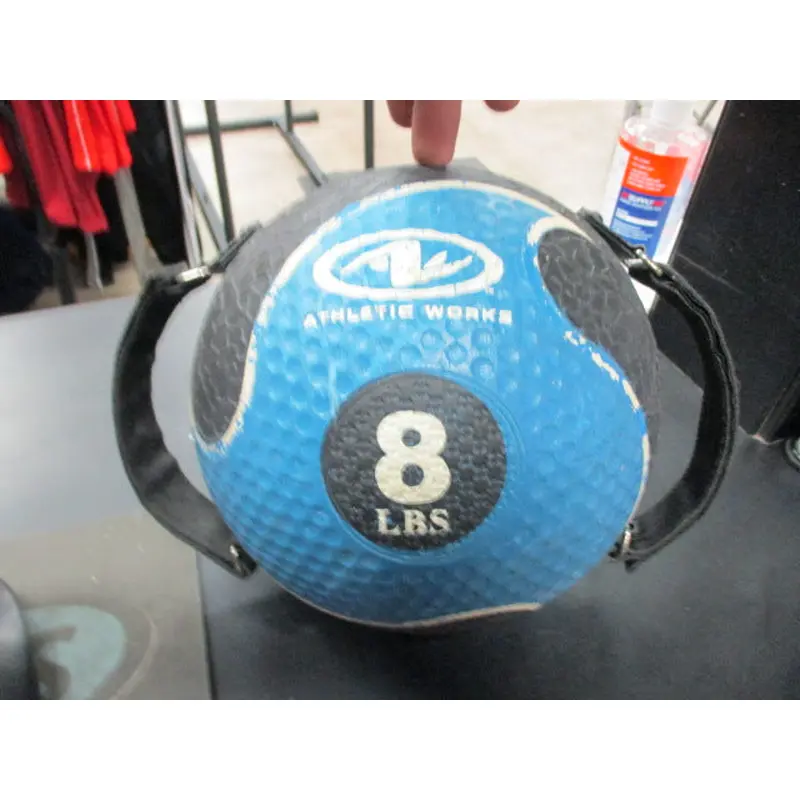 Used Athletic Works 8 LB Medicine Ball W/ Handles