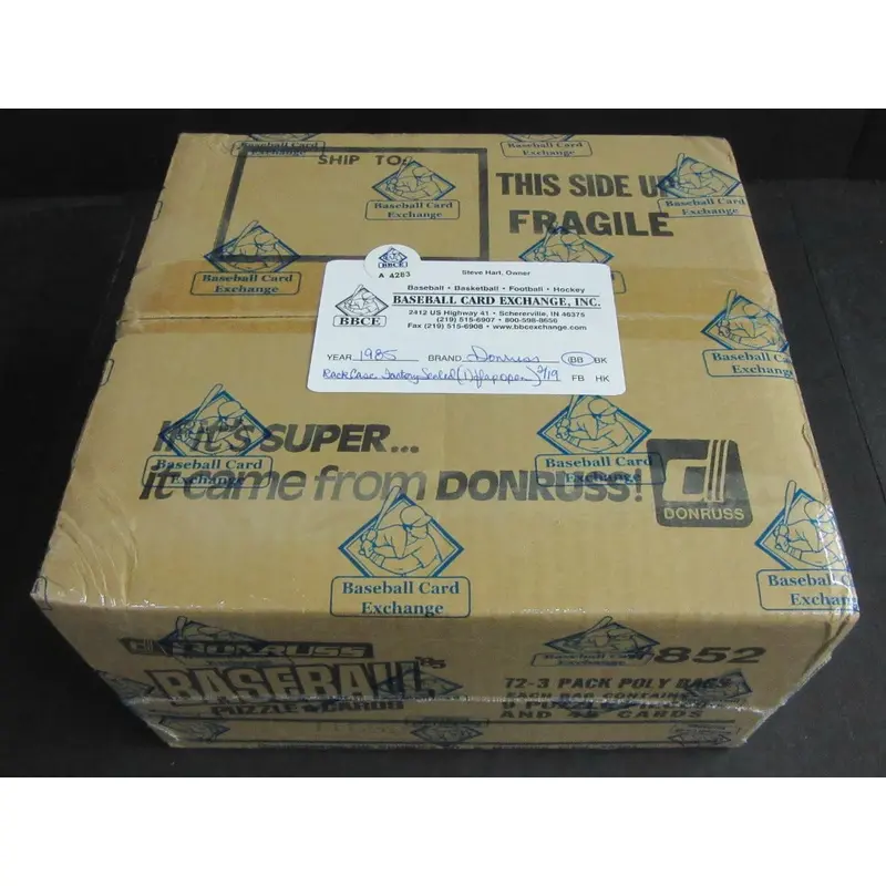 1985 Donruss Baseball Unopened Wax Case (20 Box) (Sealed)