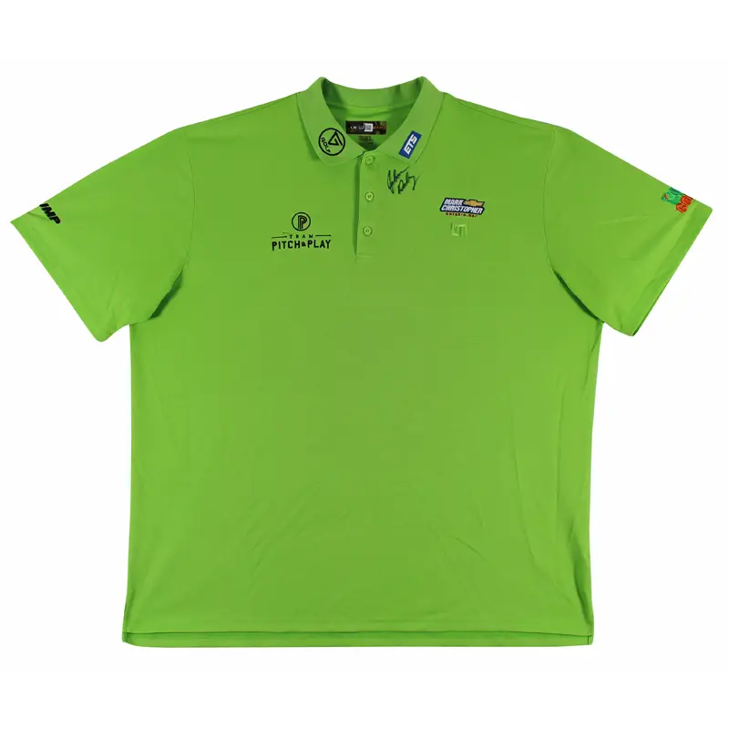 John Daly Authentic Signed Match Worn Green Loudmouth Polo Shirt BAS #BK84764