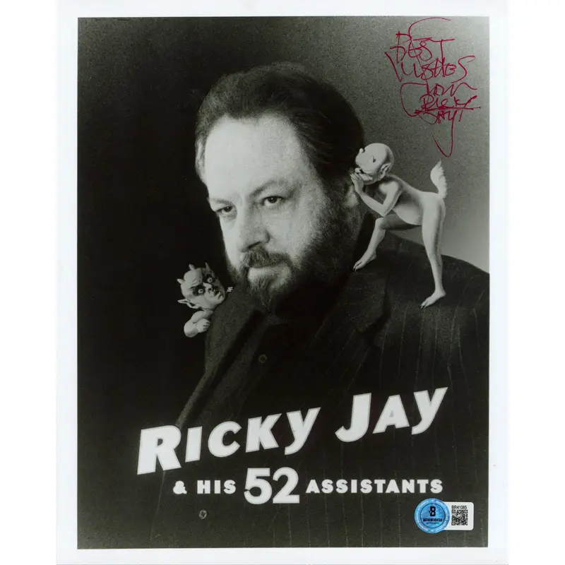 Ricky Jay "Best Wishes" Authentic Signed 8x10 Vertical Photo BAS #BR41085