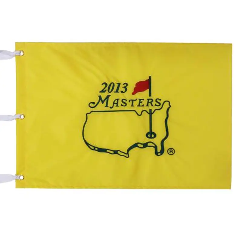 2013 Masters Embroidered Unsigned Golf Pin Flag - Adam Scott Champion