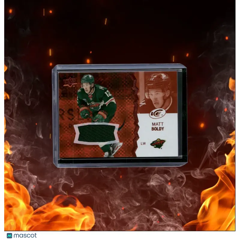 2023-24 Upper Deck Ice Matt Boldy Orange Jersey #19