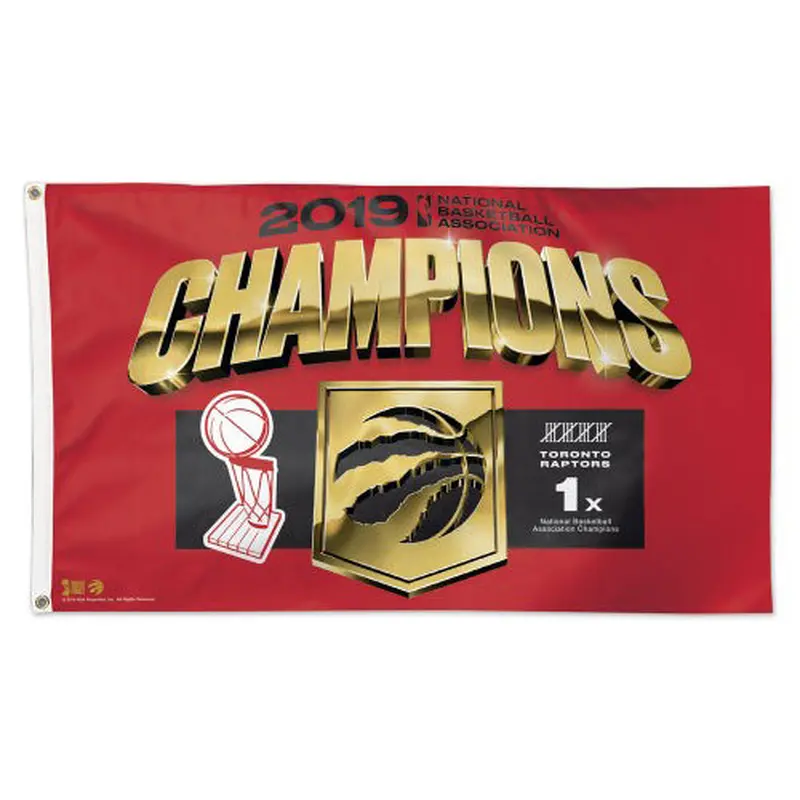 Toronto Raptors 2019 NBA Champions Official Commemorative DELUXE 3'x5' FLAG - Wincraft