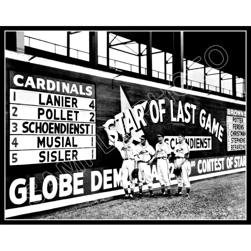 1946 St. Louis Cardinals 11X14 Photo - Musial Schoendienst Sportsman's Park - 1123