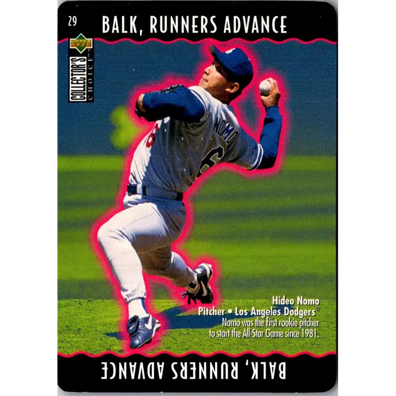1996 Collector's Choice You Make the Play Hideo Nomo #29B
