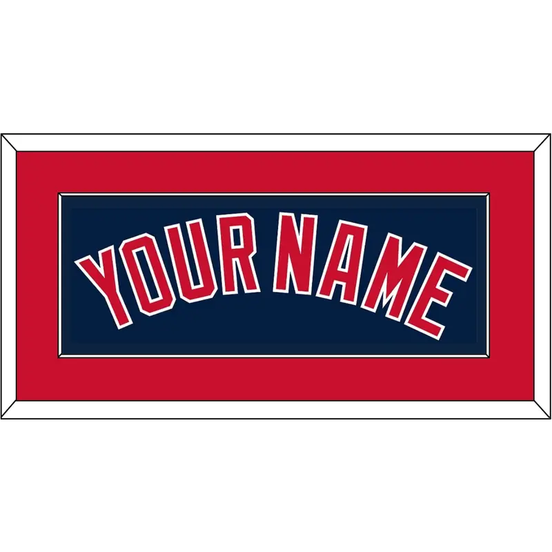 Boston Name - Alternate Road Blue - Single Mat 2