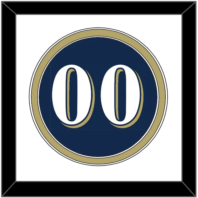 Milwaukee Number - Alternate Road Navy (2016-2019) - Double Mat 1