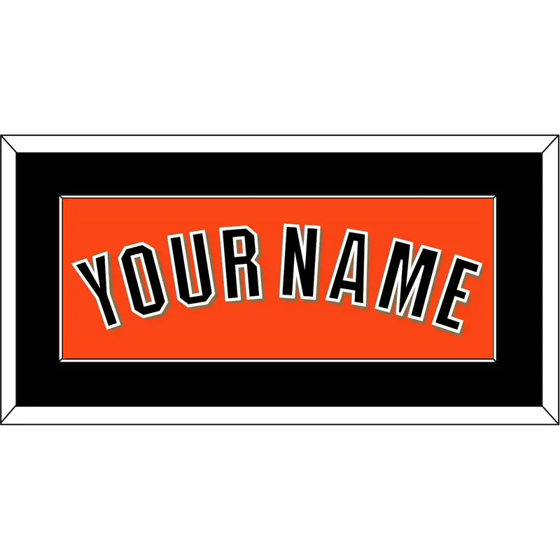 San Francisco Name - Alternate Orange - Single Mat 2