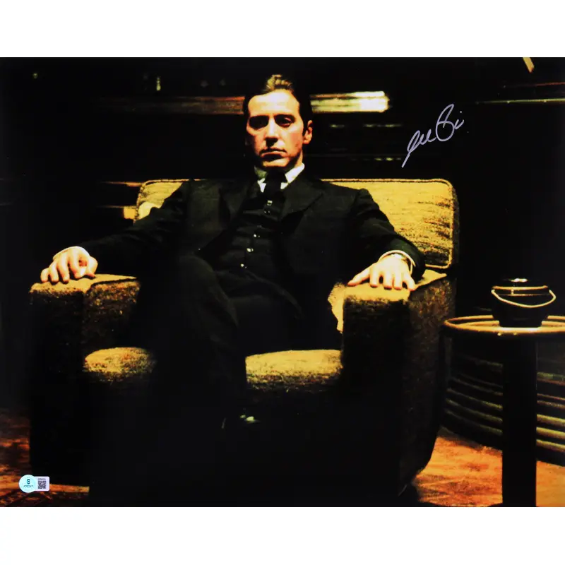 Al Pacino The Godfather Authentic Signed 16x20 Horizontal Sitting Photo BAS