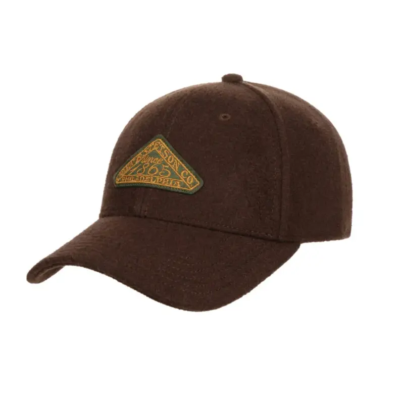 Stetson - Baseball Cap - Vintage Logo Patch Wool - Brown
