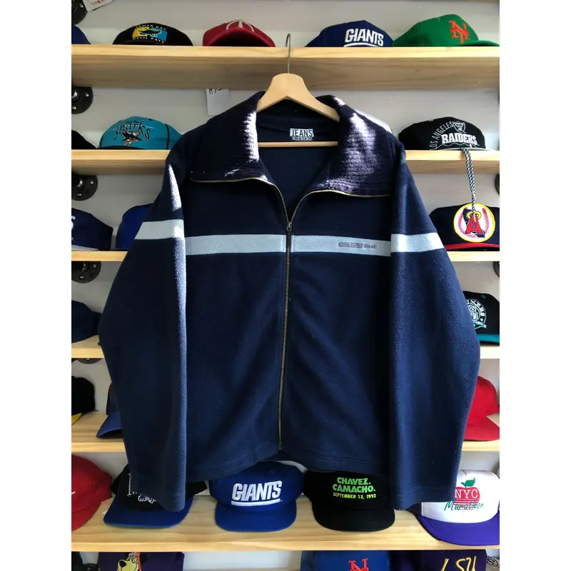 Vintage Iceberg Jeans Zip Up Fleece Size XL