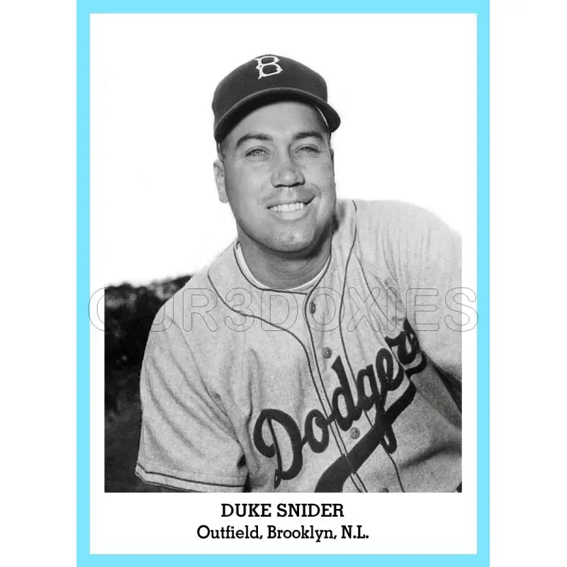 Duke Snider 1947 Tip Top Bread Custom Card - 3850