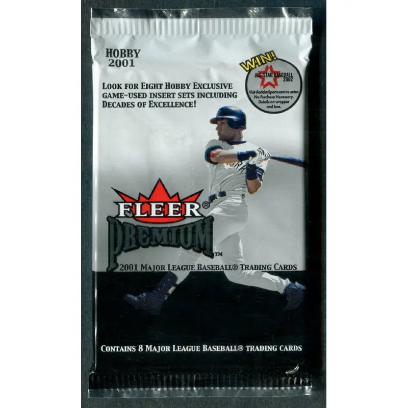 2001 Fleer Premium Baseball Unopened Pack (Hobby) (8)
