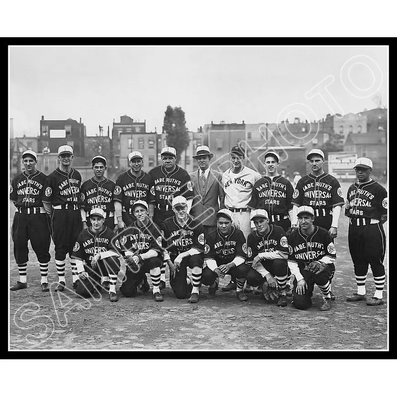 Babe Ruth Lou Gehrig 8X10 Photo - 1931 Barnstorming Yankees - 2144