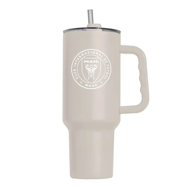 Inter Miami FC Sand 40oz Powder Coat Tumbler