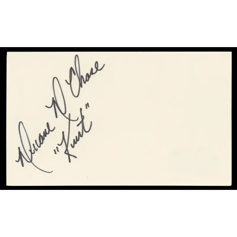 Duane Chase The Sound Of Music "Kurt" Signed 3x5 Index Card BAS #BM57069