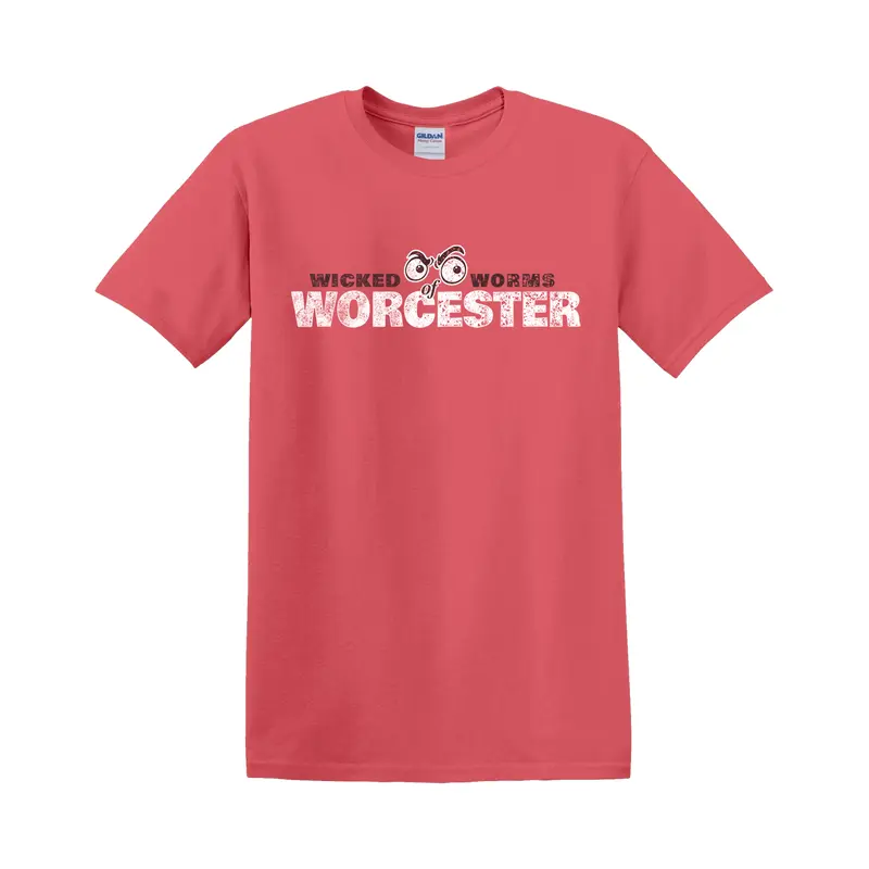 Wicked Worms of Worcester Coral Eyes Tee