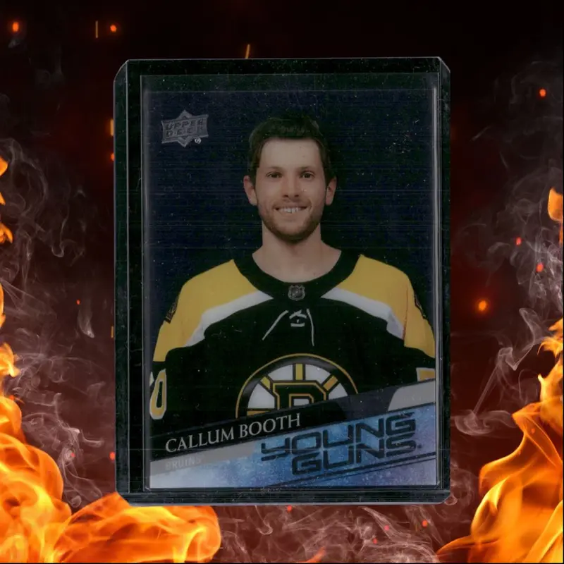 2020-21 Upper Deck Callum Booth Clear Cut Young Guns SSP Case Hit (B) Rookie