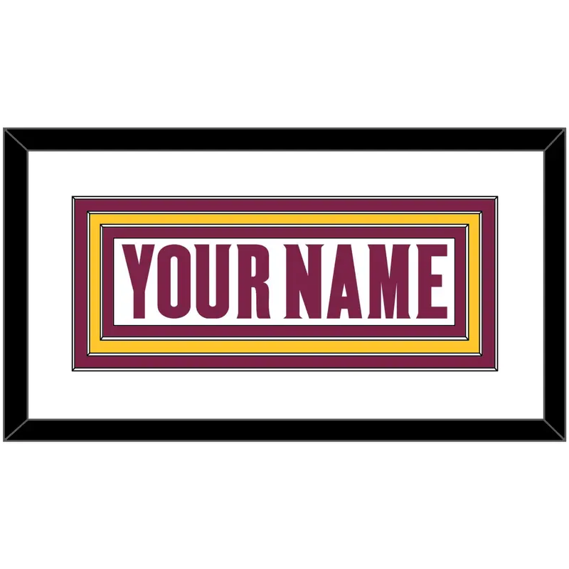 Arizona State Hockey Nameplate - Home White (2021-2022) - Triple Mat 1