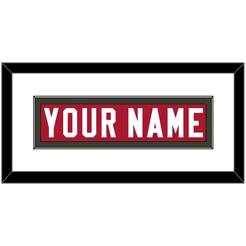 Tampa Bay Nameplate - Home Red - Single Mat 2