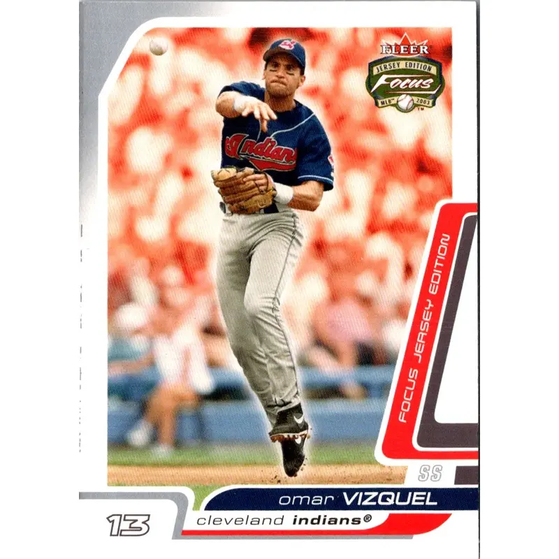 2003 Fleer Focus Jersey Edition Omar Vizquel #154