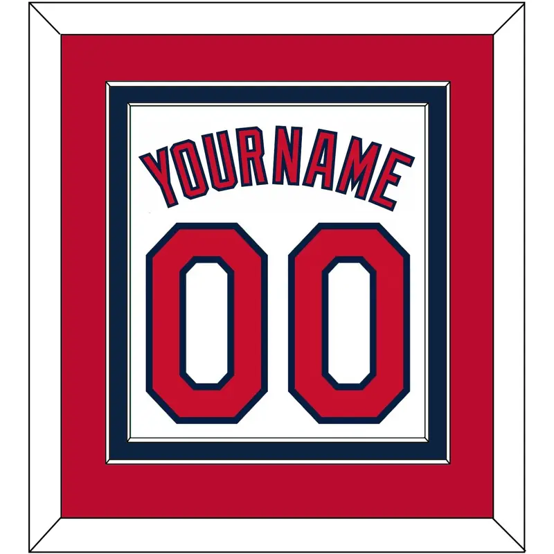 Cleveland Name & Number - Home White (2012-2021) - Double Mat 4