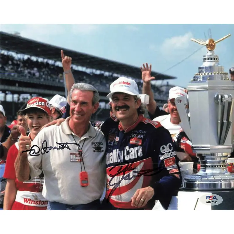 Dale Jarrett and Ned Jarrett signed 8x10 photo PSA/DNA Autographed Daytona 500
