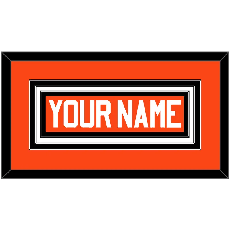 Philadelphia Nameplate - Road Orange (1977-1983) - Triple Mat 1