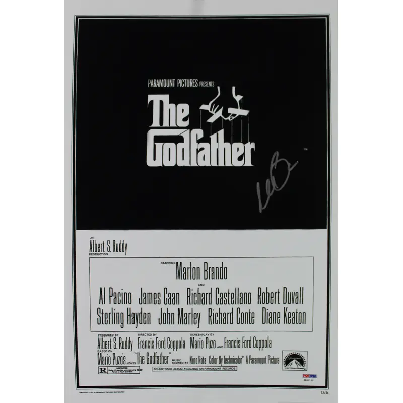 Al Pacino The Godfather Signed 12x18 Photo Auto Graded 10! PSA/DNA Itp #6A31135