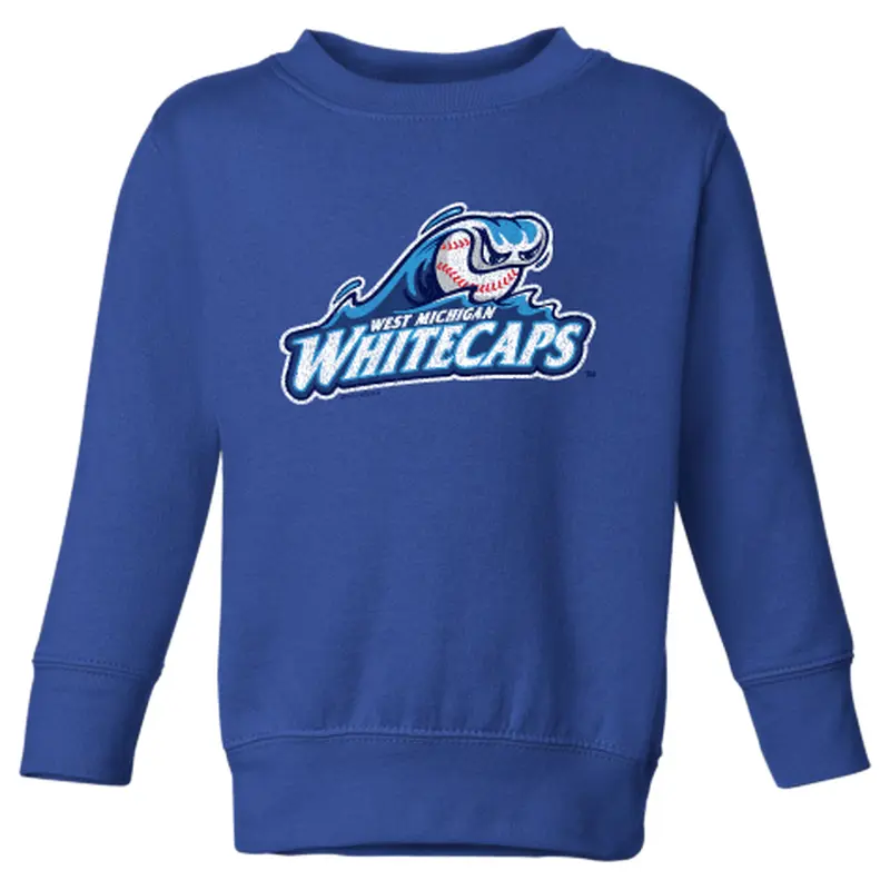 West Michigan Whitecaps Toddler Royal Crewneck Sweatshirt