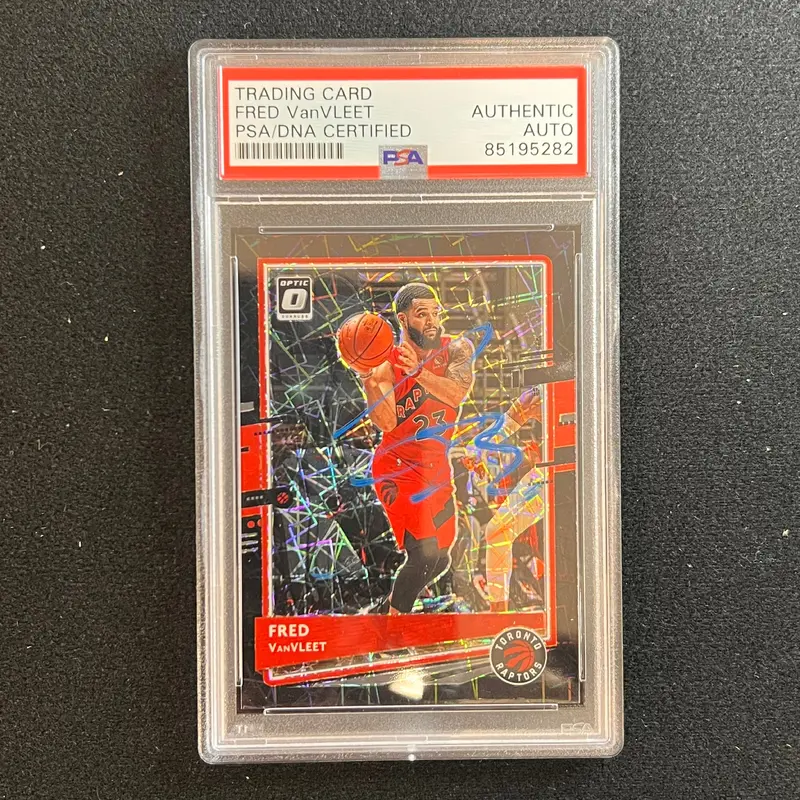 2020-21 Panini Donruss Optic #151 Fred VanVleet Signed Card AUTO PSA Slabbed Raptors