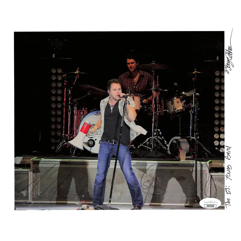 Eli Young Band signed 8.5x11 photo JSA Autographed