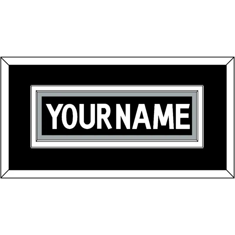 Los Angeles Nameplate - Home Black (2011-2017) - Double Mat 2