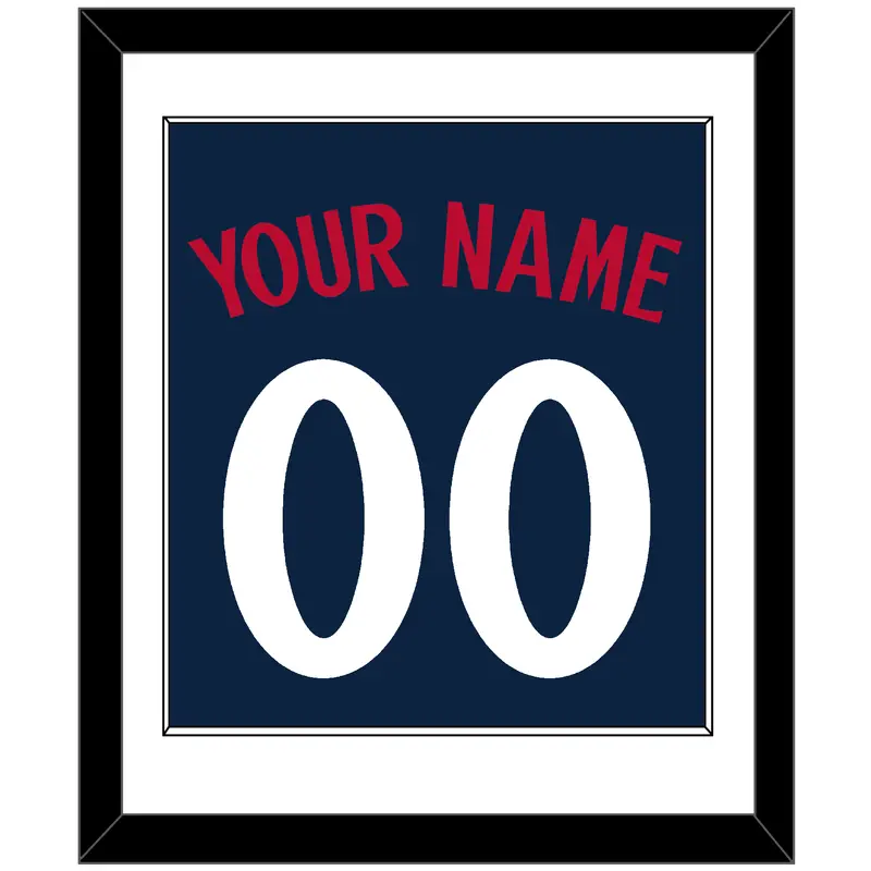 Minnesota Name & Number - Alternate Road Navy - Single Mat 1