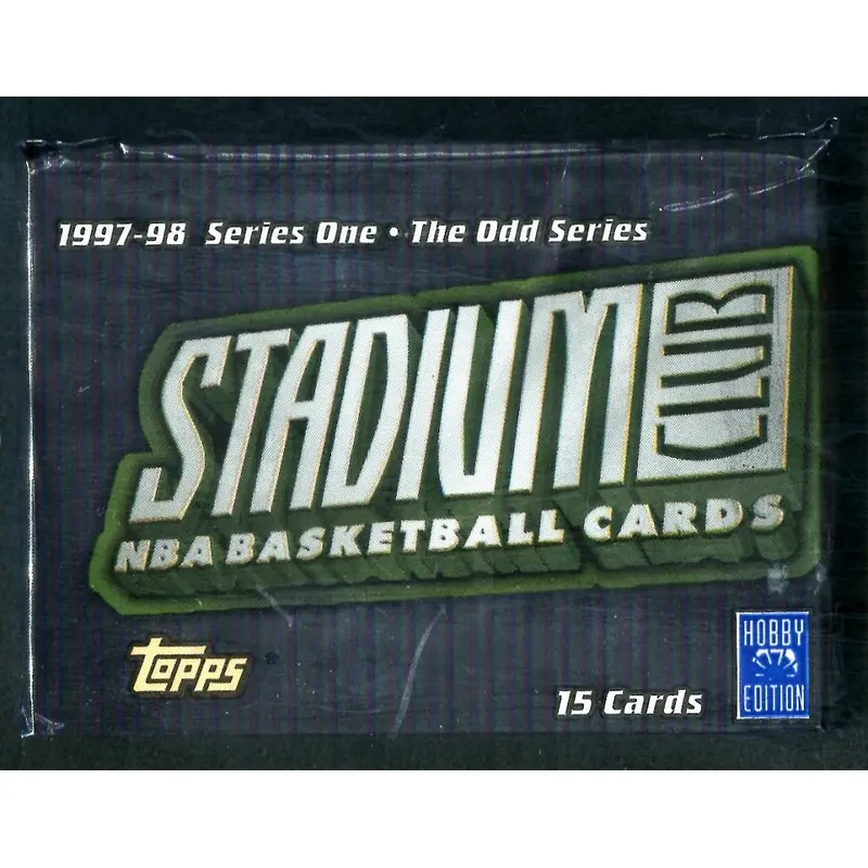 1997/98 Topps Stadium Club Basketball Unopened Series 1 The Odds Jumbo Pack (Hobby) (15)
