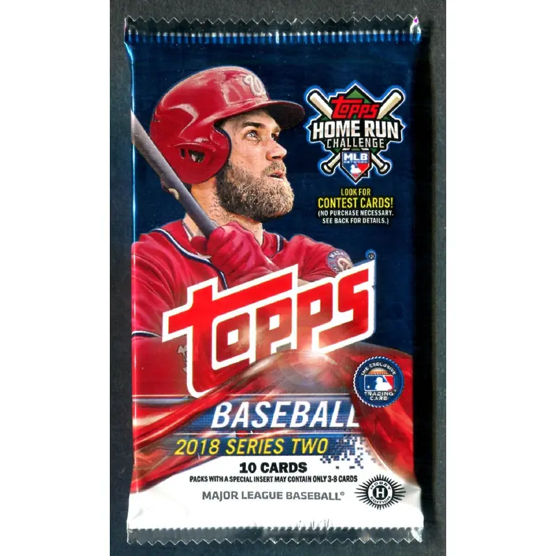 2018 Topps Baseball Unopened Series 2 Pack (Hobby) (10)
