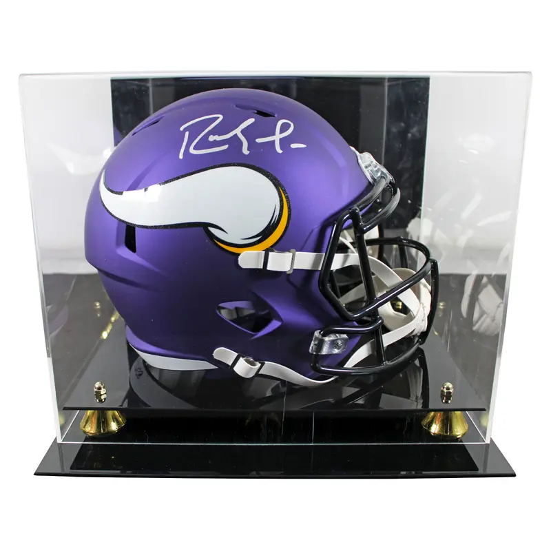 Vikings Randy Moss Signed Full Size Speed Rep Helmet W/ Case W/ Silver Sig BAS W