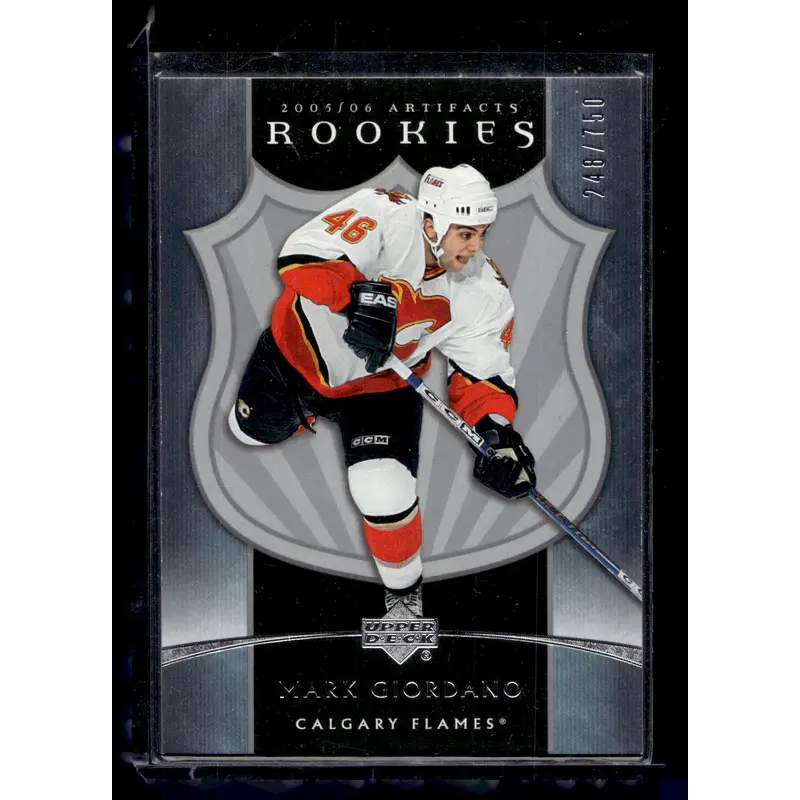 2005-06 Upper Deck Artifacts - Rookies - Mark Giordano #254 /750 RC